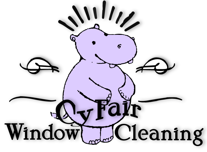 CyFair Window Cleaning hippo logo